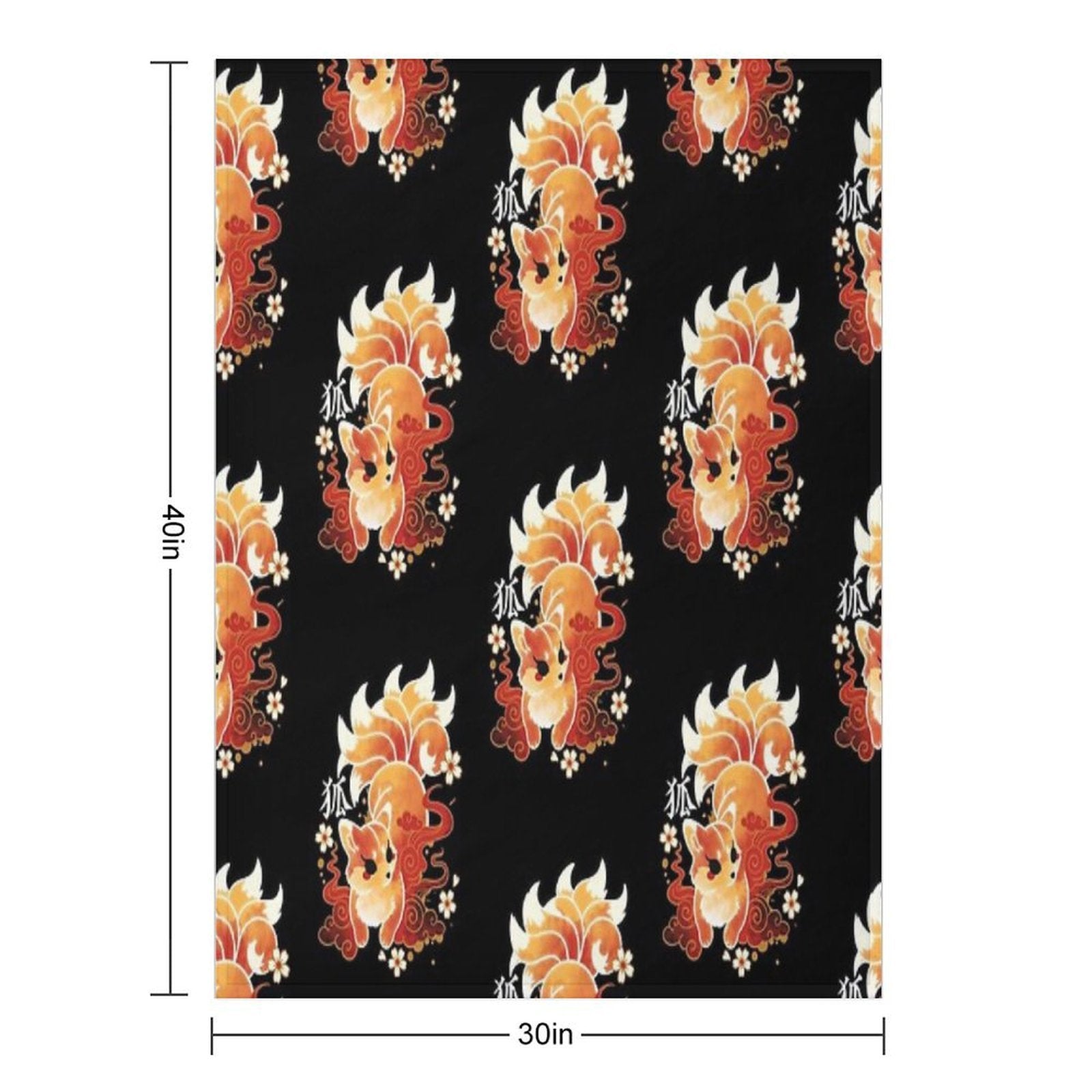 Kitsune Kawaii Comfort Throw Blanket