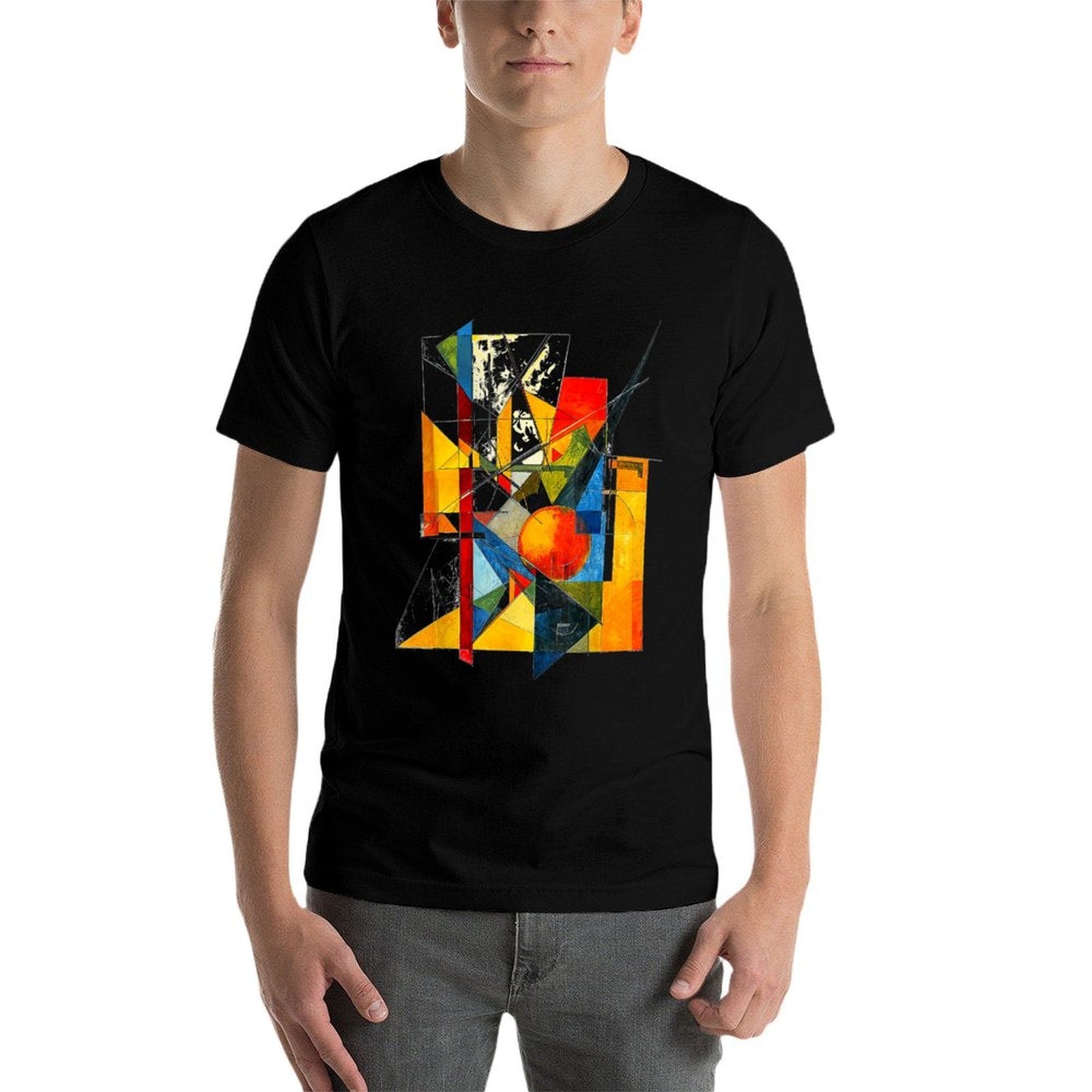 Abstract Geometric Colorful Art  Affordable Price T-Shirt