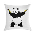 Bad Panda Stencil Soft Ultra-Soft Texture Throw Pillow