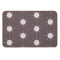 Pretty Polka Dots Sun Pattern Boho Aesthetic In Muted Colors Walnut Brown  Rapid-Drying Bath Mat