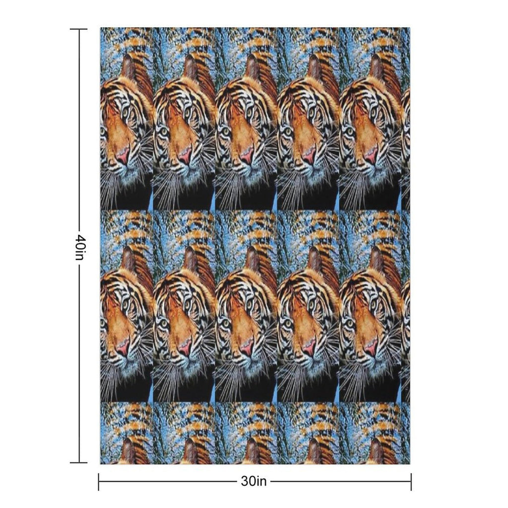 Beautiful Tigers Taking A Bathe in The Cool White Waters Are Absolutely Amazing Shrink-resistant Throw Blanket