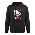 Hello Kitty Nerd Glasses Shrink-Resistant Hoodie
