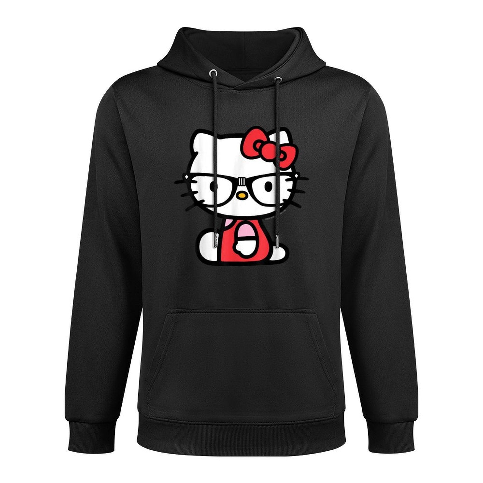 Hello Kitty Nerd Glasses Shrink-Resistant Hoodie