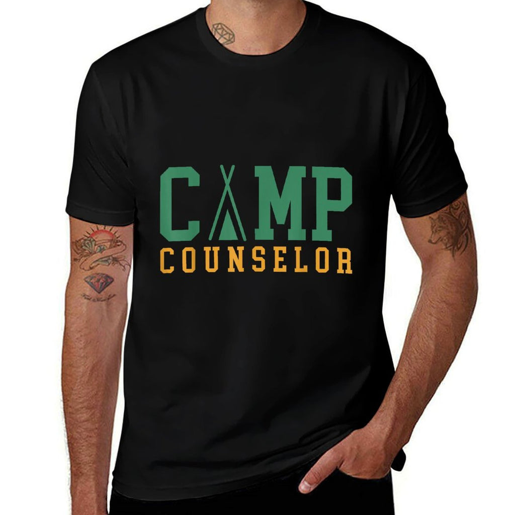 Camping Summer Camp Counselor Staff Director Camper  Wrinkle-resistant T-Shirt