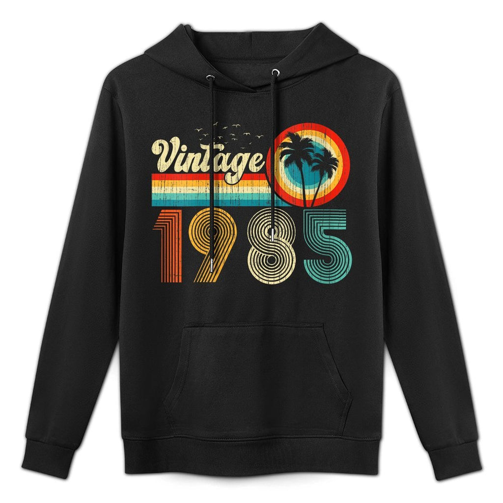 Womens 40 Year Old Gifts Vintage 1985 Retro 40th Birthday Men Women Shape Retention Hoodie