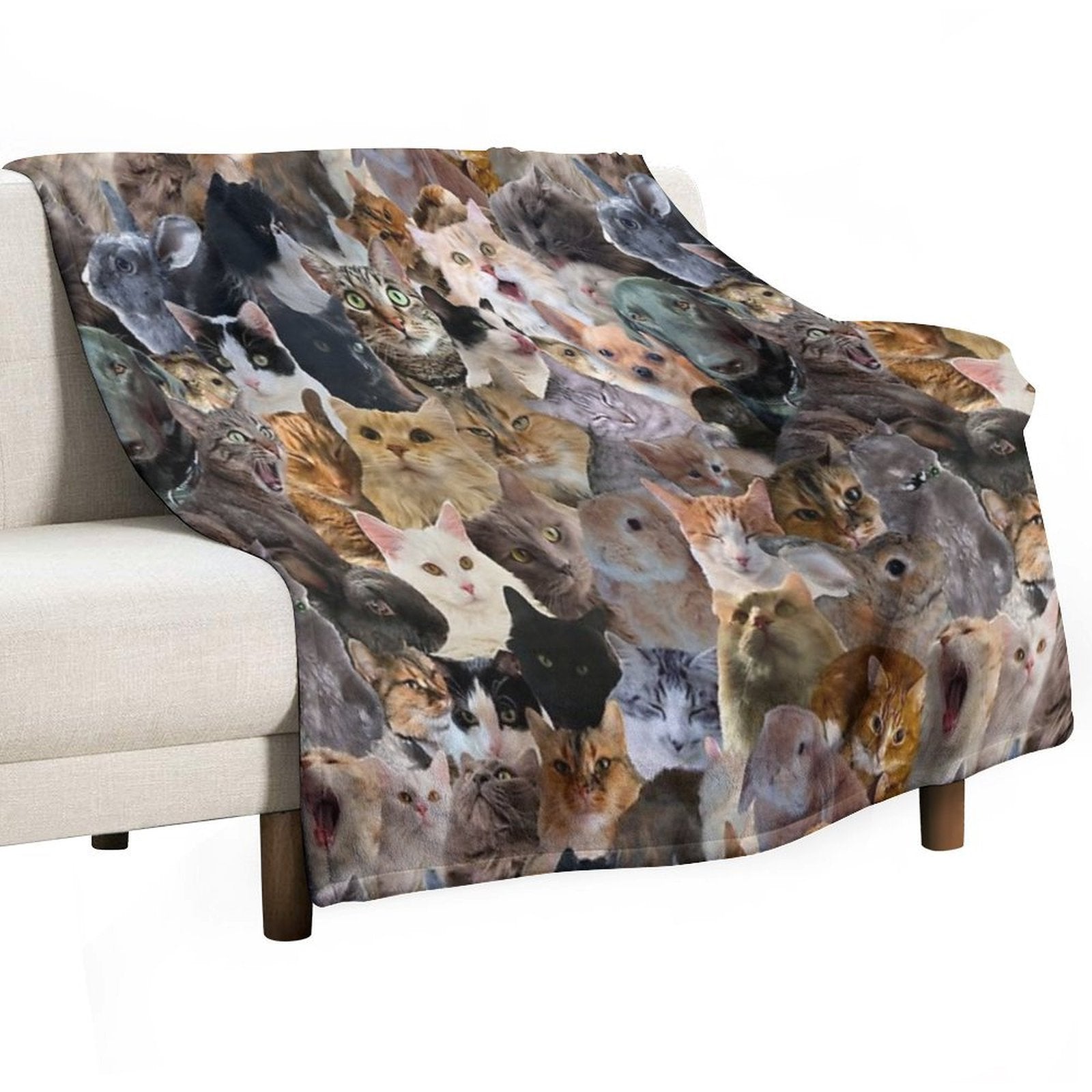 Adorable Pattern Multi-functional Throw Blanket