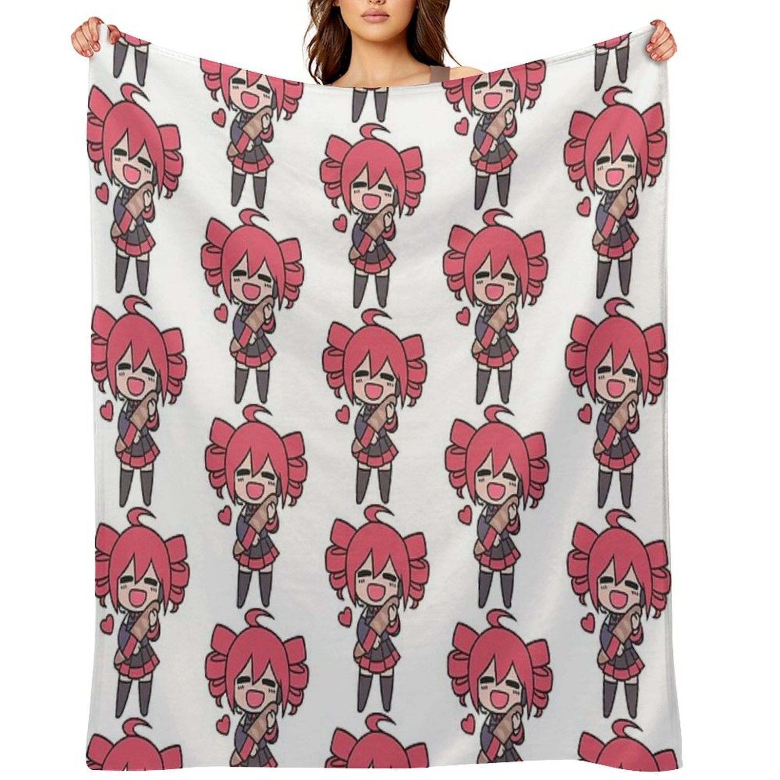 Teto Loves Bread Chibi Comfort Throw Blanket