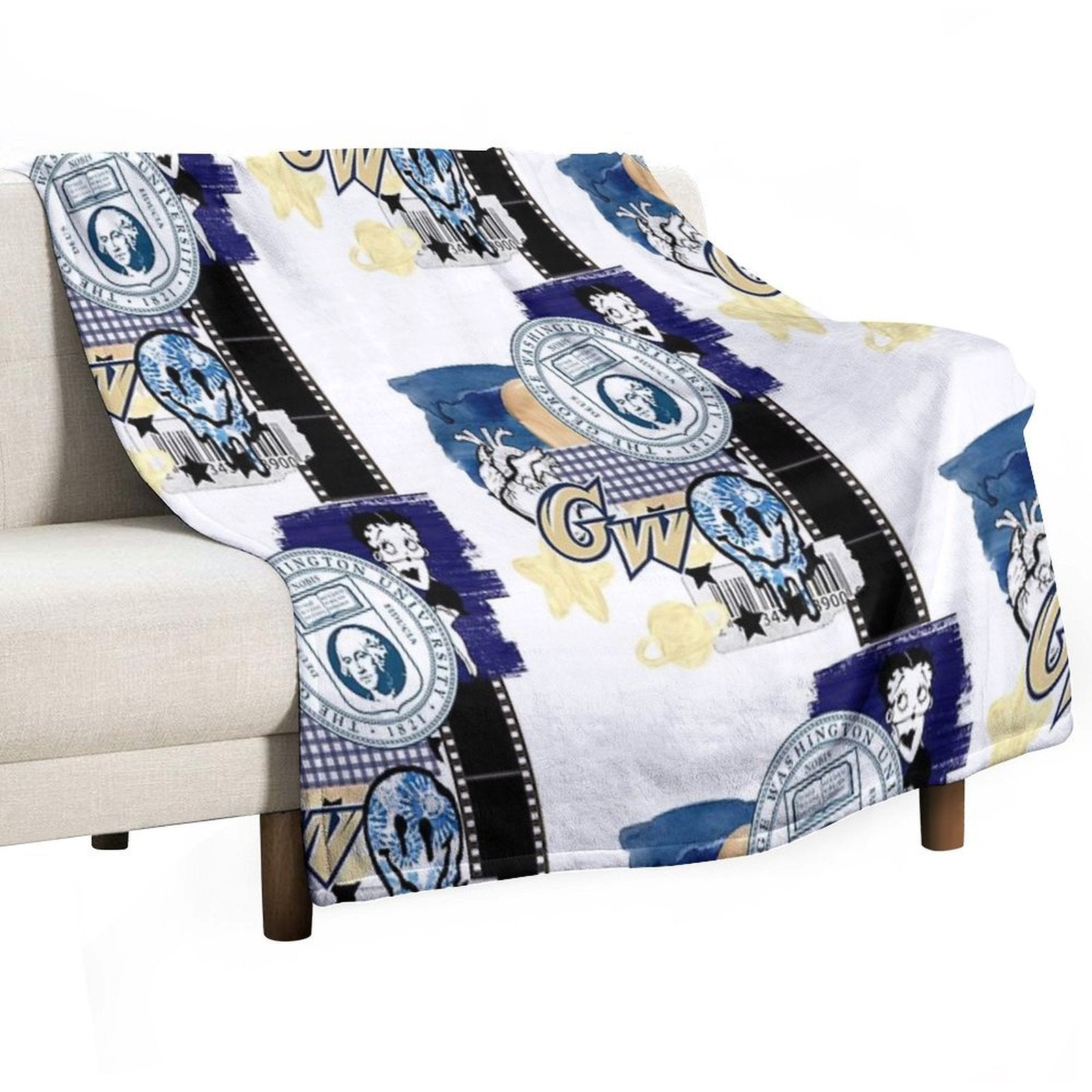 George Washington Collage Comfort Throw Blanket