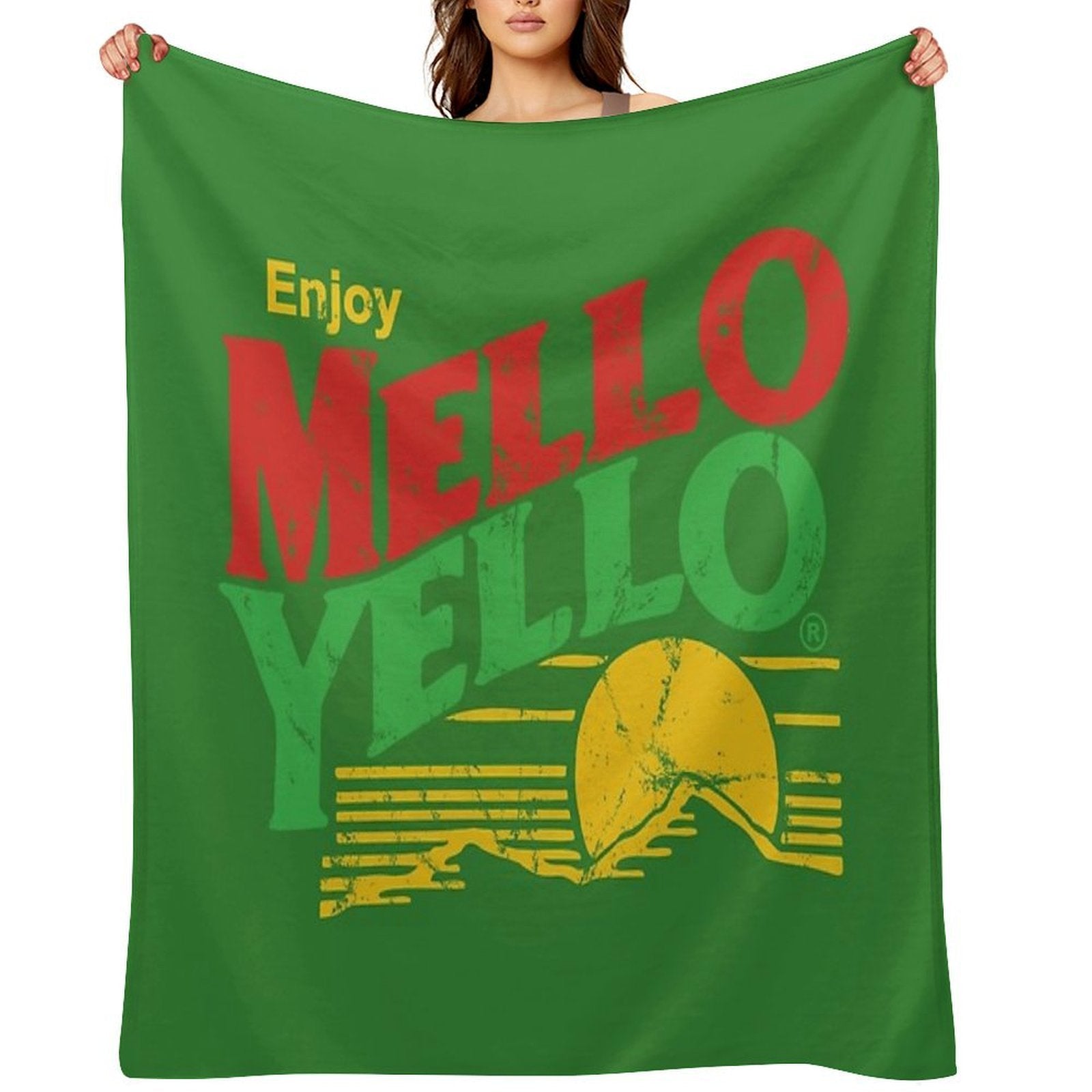 Enjoy Mello Yello (vintage) Quick-dry Throw Blanket