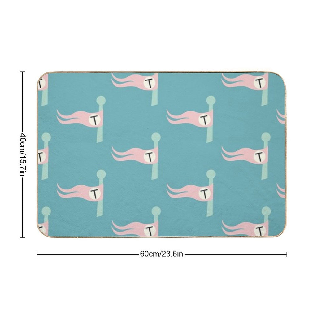 Tenenbaum Flag  Odorless Bath Mat