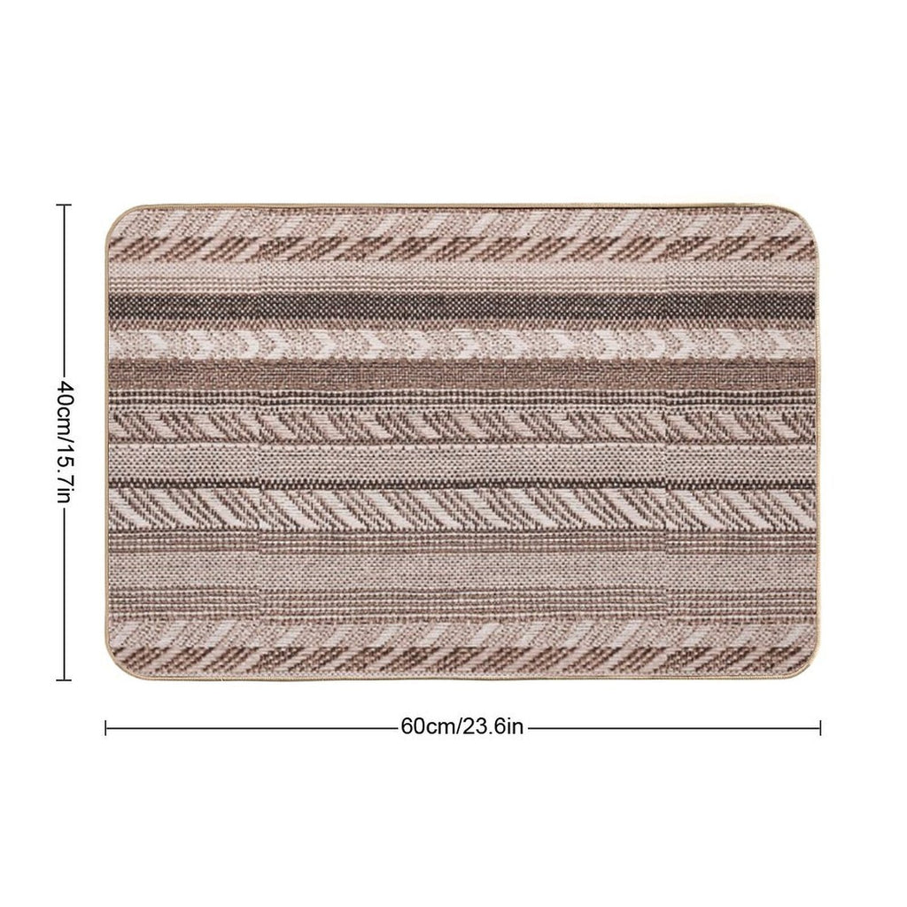 Brassy - Boho Stripe -  Long-Lasting Bath Mat