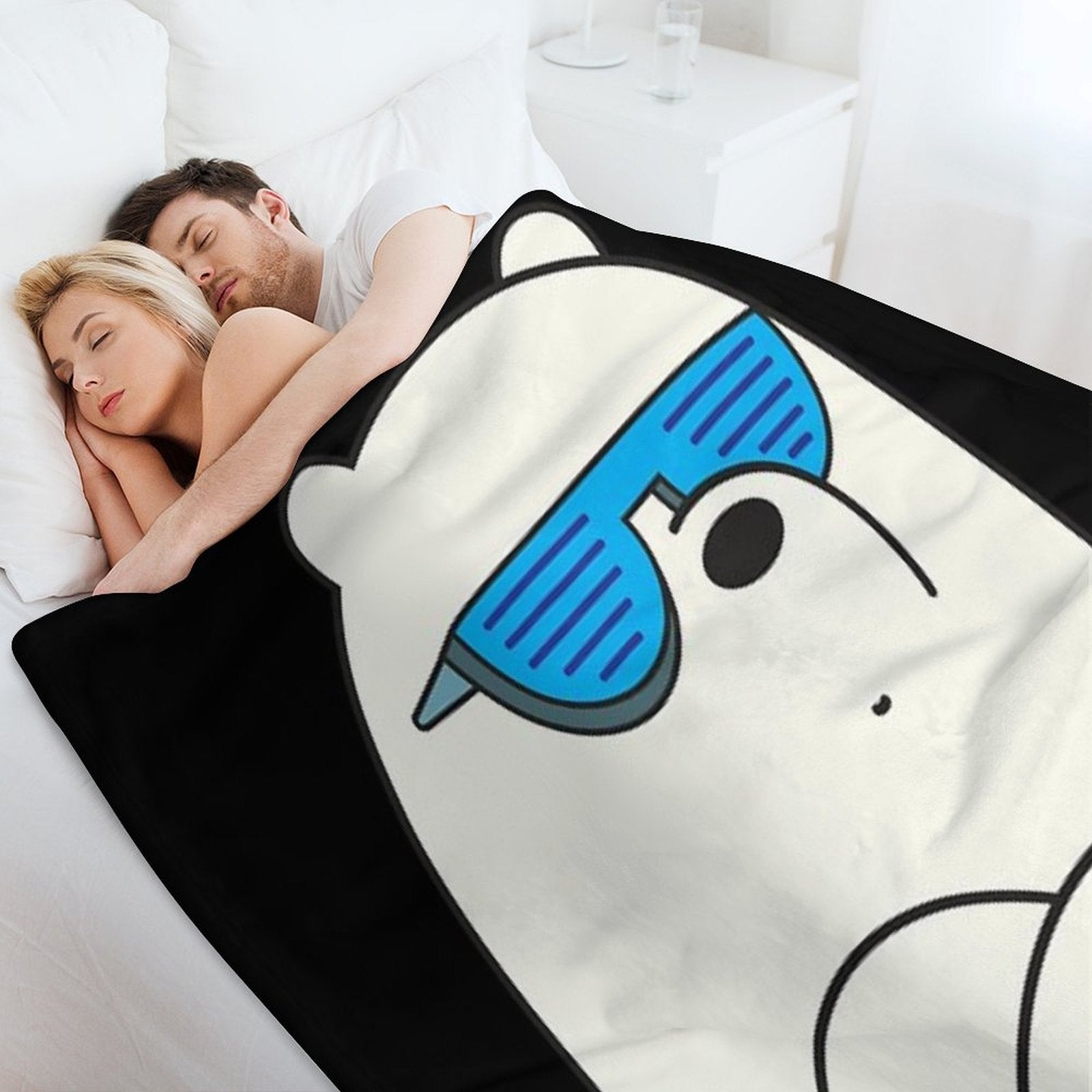 Ice Bear Travel-friendly Throw Blanket