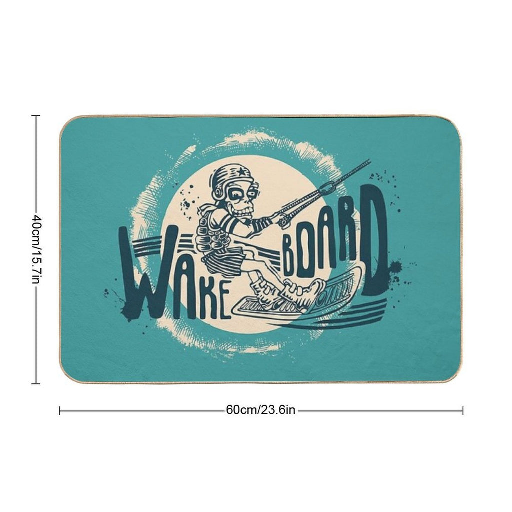 Wakeboard  Dirt-Trapping Bath Mat