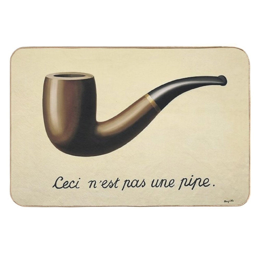 This Is Not A Pipe  Fade-Resistant Bath Mat