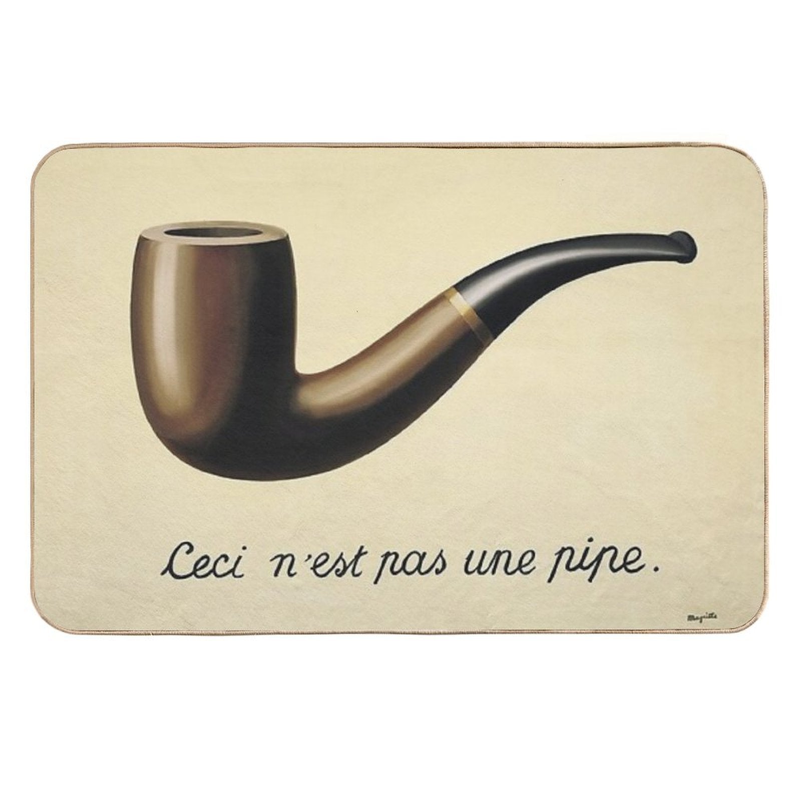 This Is Not A Pipe  Fade-Resistant Bath Mat