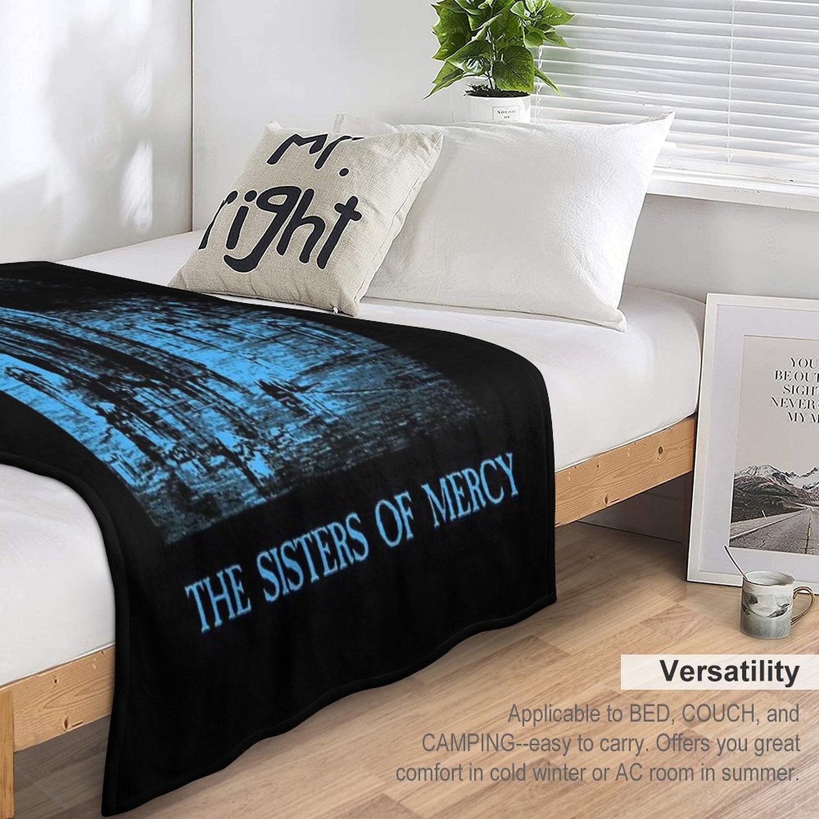 Body And Soul - The Sisters of Mercy Easy Care Throw Blanket