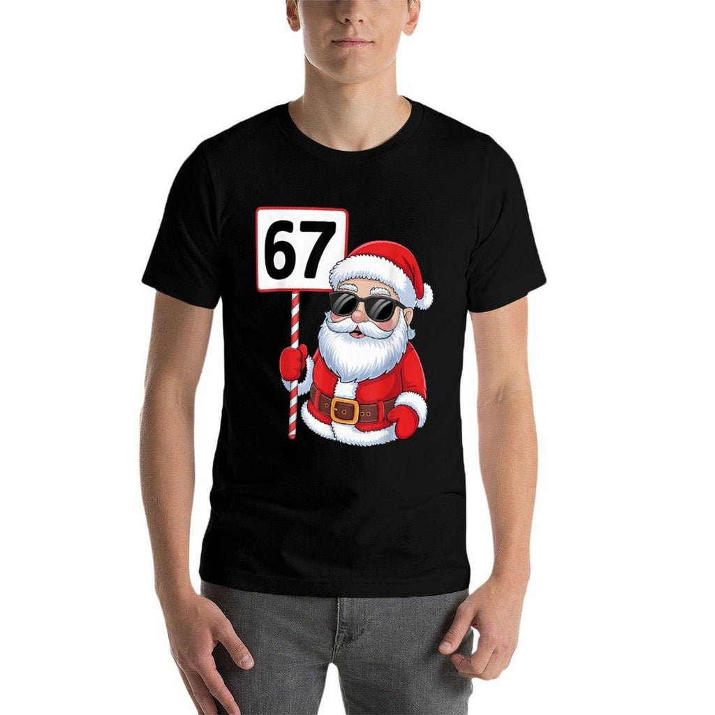 67 Meme Six Seven Christmas  Easy-care T-Shirt