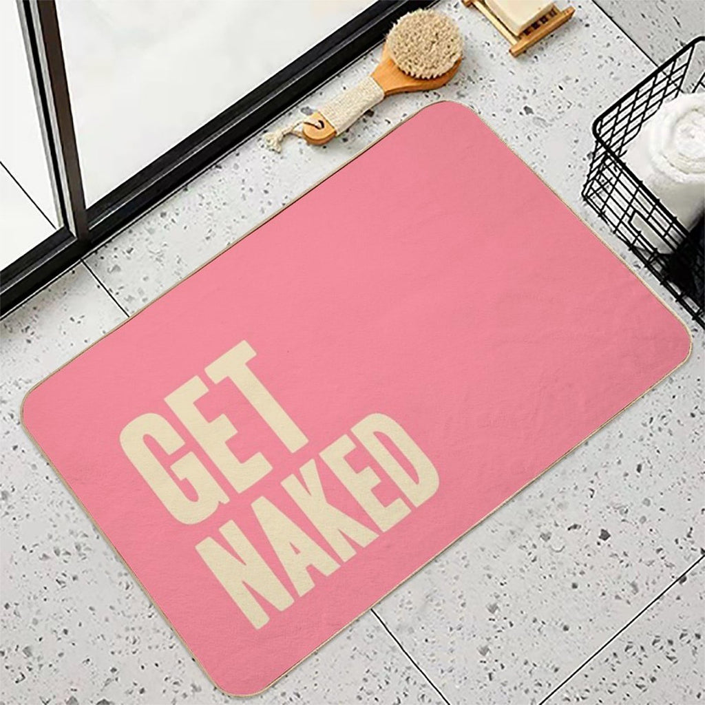 Get Naked - Pink And Peach  Toxin-Free Bath Mat