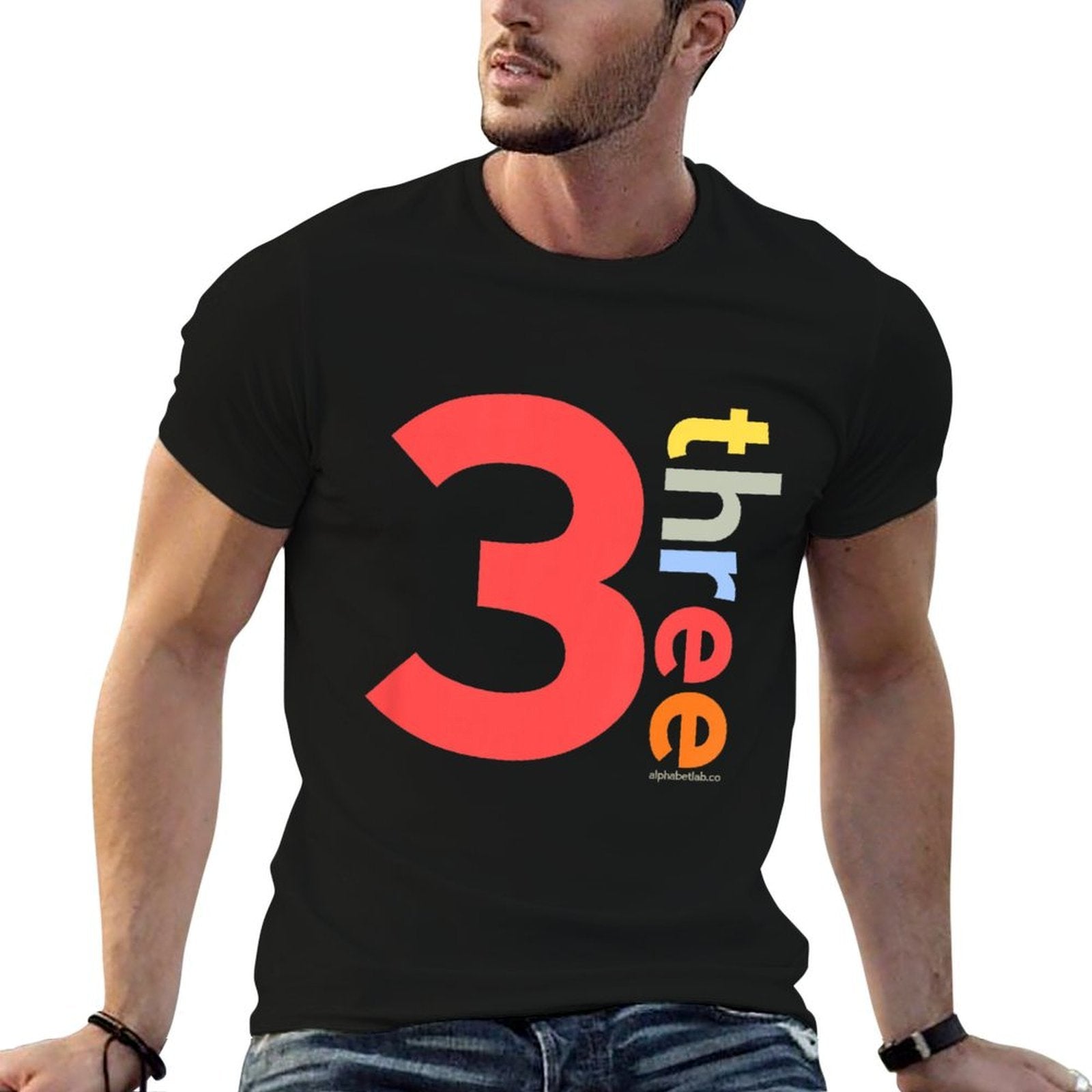 3rd Birthday Boy 3  Age 3 Three Year Old Party Ideas  Summer-ready Fabric T-Shirt