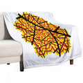 Highways to Hell - Original Artwork Wrinkle-free Throw Blanket