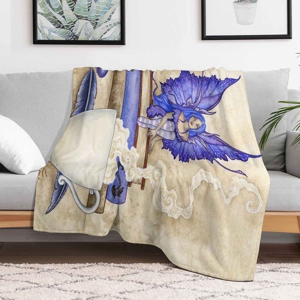 Book Worm II Premium Throw Blanket
