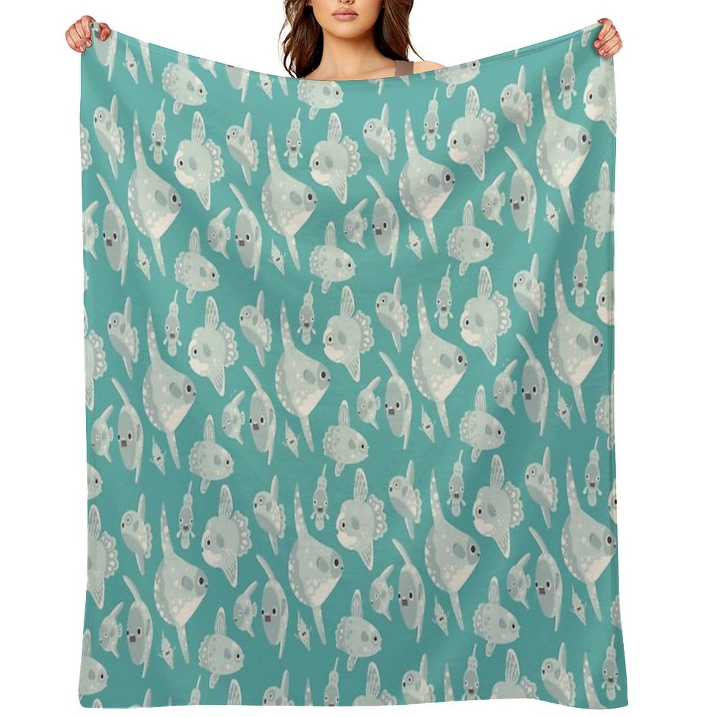 Mola Mola Quick-dry Throw Blanket