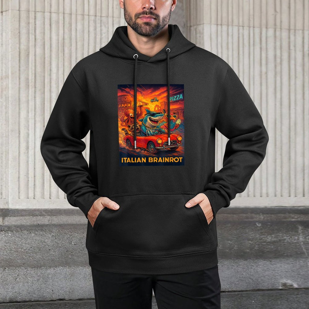 Italian Brainrot Trendy Viral Generated by AI Internet Meme Pilling-Resistant Hoodie