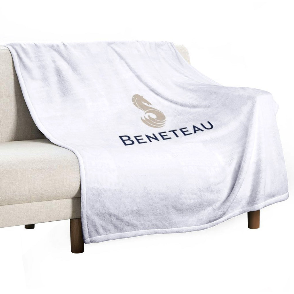 Beneteau Yachts Logo Fishing Versatility Throw Blanket