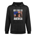 God Bless America 4th of July USA Patriotic Christian Pilling-Resistant Hoodie
