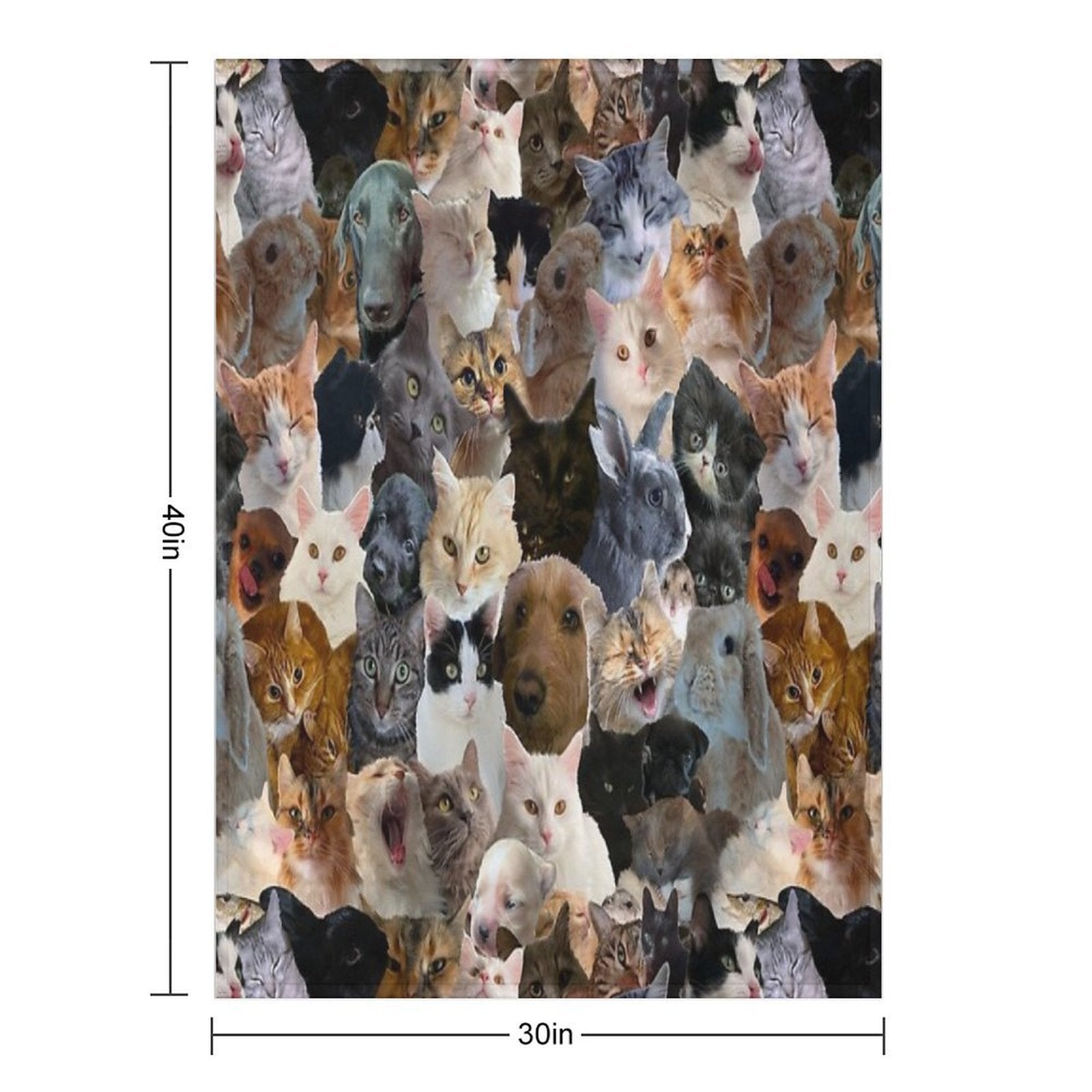 Lovely Animals Eco-conscious Throw Blanket
