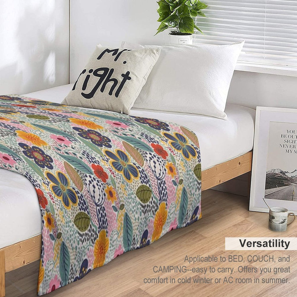 Secret Garden Travel-friendly Throw Blanket