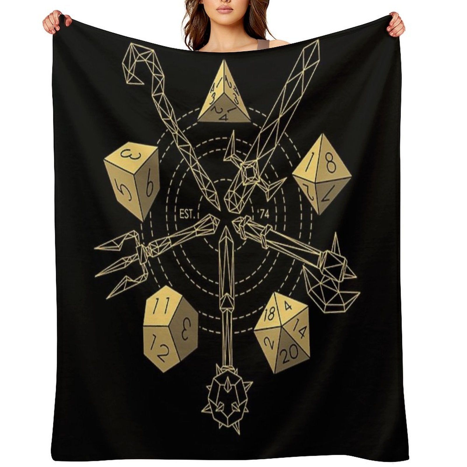 Dungeons & Dragons - Choose Your Weapon Multi-functional Throw Blanket
