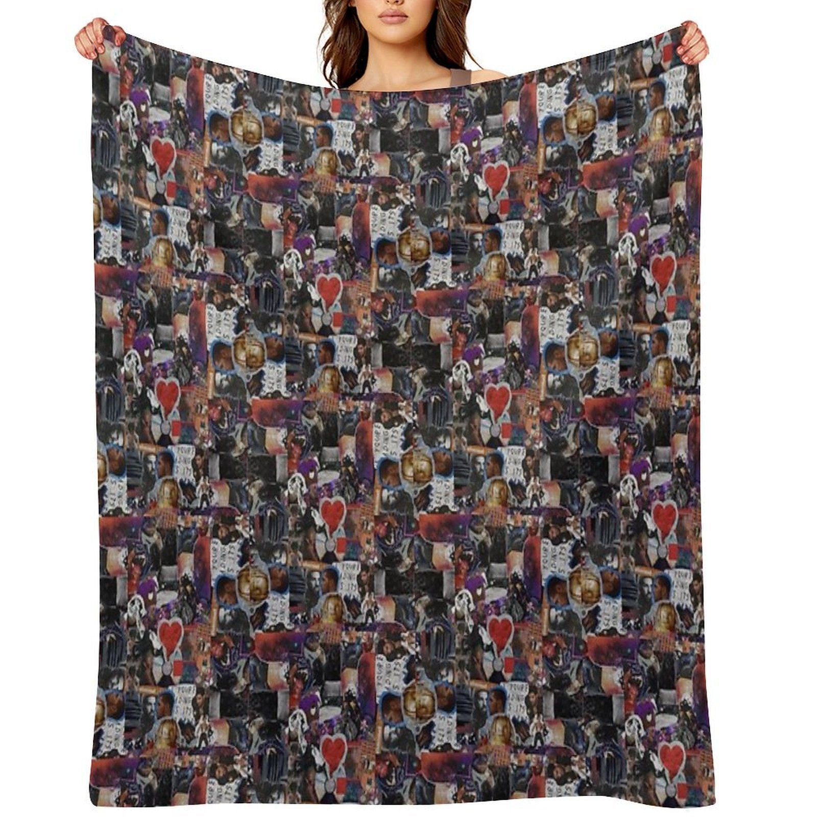 Fashion Artwork Album Compact Throw Blanket