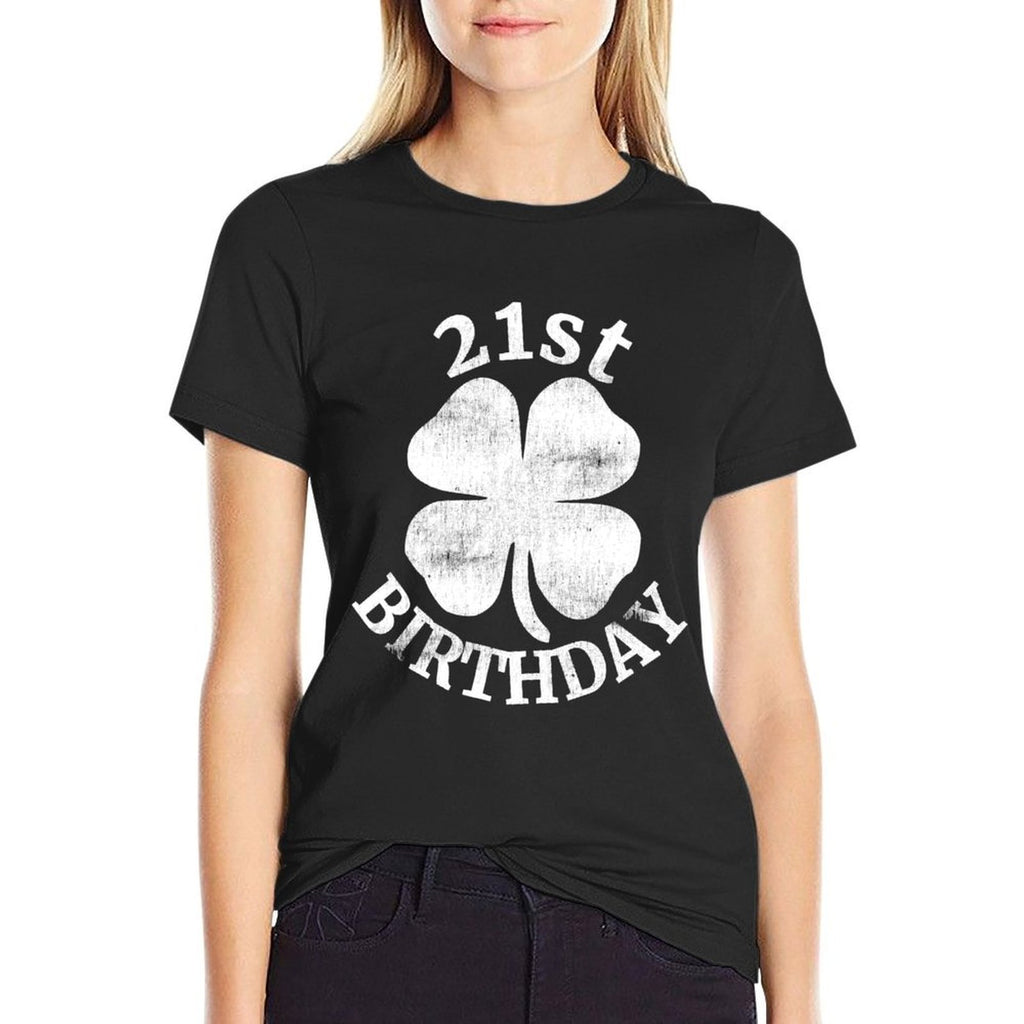 21st Birthday St. Patrick's Day Party Beer Gift  Summer-ready Fabric T-Shirt