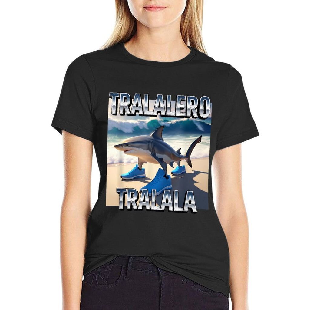 Tralalero Tralala Shark Meme, Funny Italian Brainrot Meme  Eco-friendly Material T-Shirt