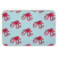 Red Octopus  Absorbent Bath Mat
