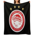 Vintage Best Champions Olympiacos FC Logo Essential Shrink-resistant Throw Blanket