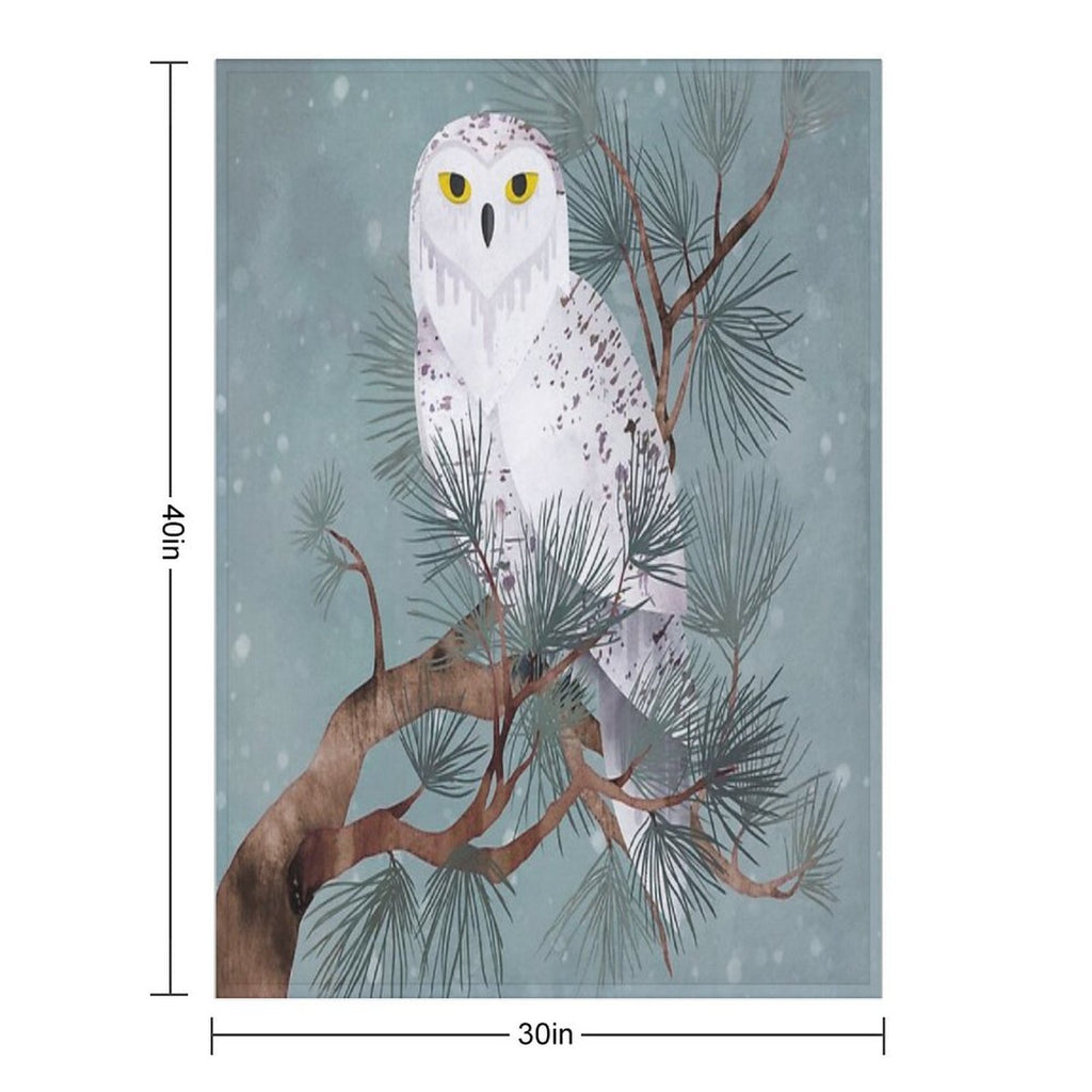 Snowy Gift-ready Throw Blanket