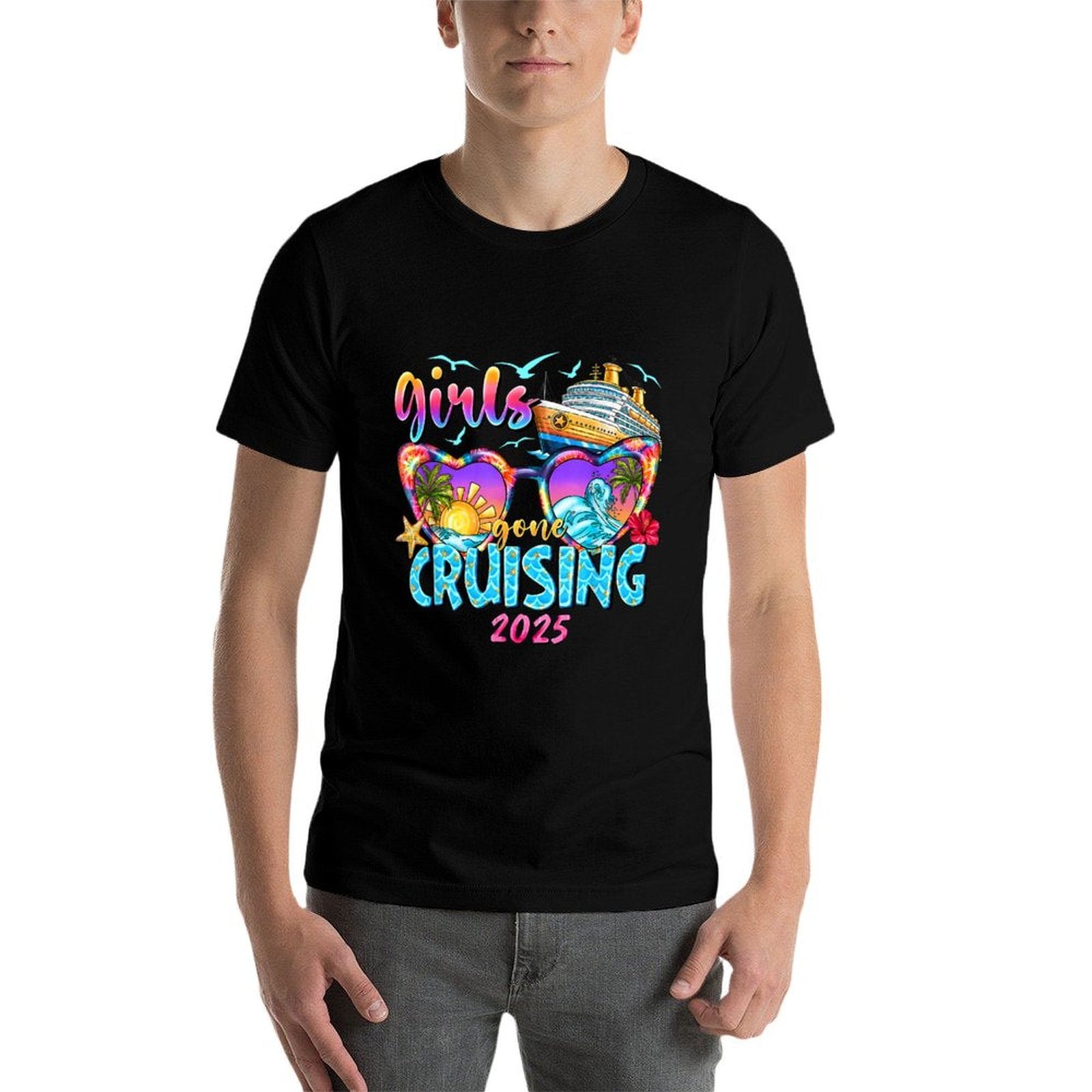 Girls Gone Cruising 2025 Cruise Vacation Trip Funny Besties  Classic T-Shirt