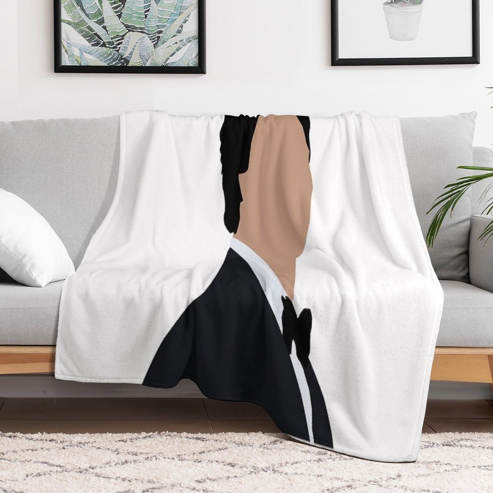 Damon Salvatore Plush Throw Blanket