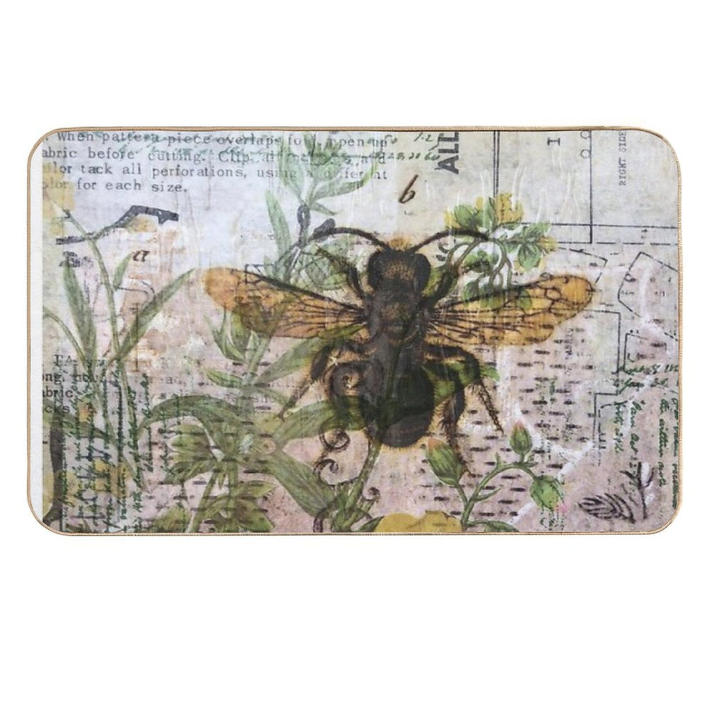 Spring Bee  Stain-Proof Bath Mat