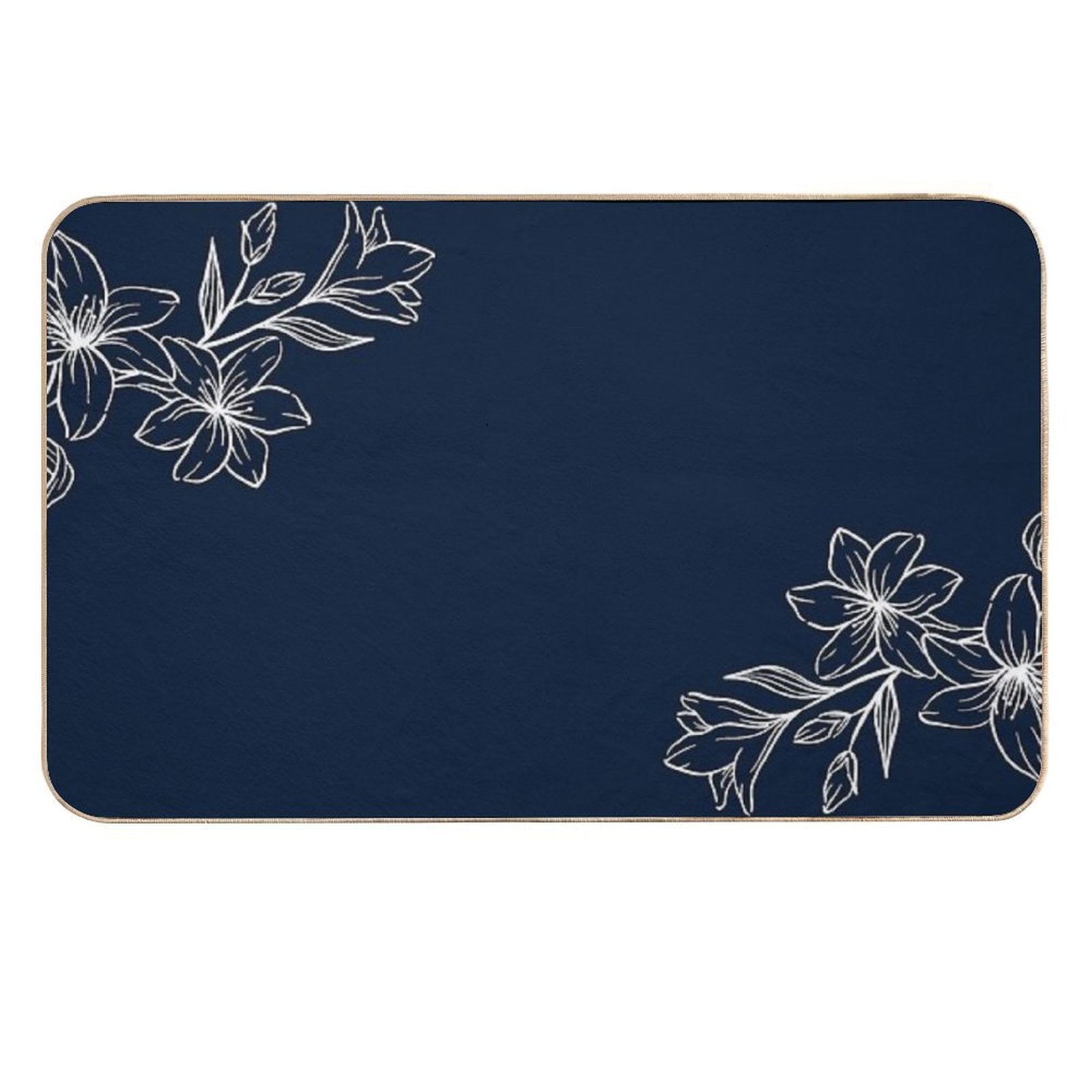 Flowers Plant Background  Pet-Safe Bath Mat