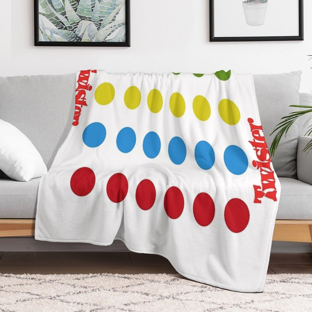 Twister Shower Curtain Sustainable Throw Blanket