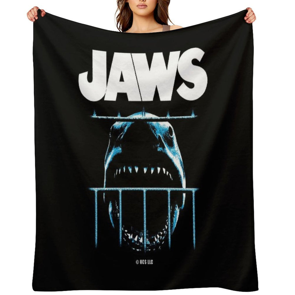 JAWS The Movie Velvety-soft Throw Blanket