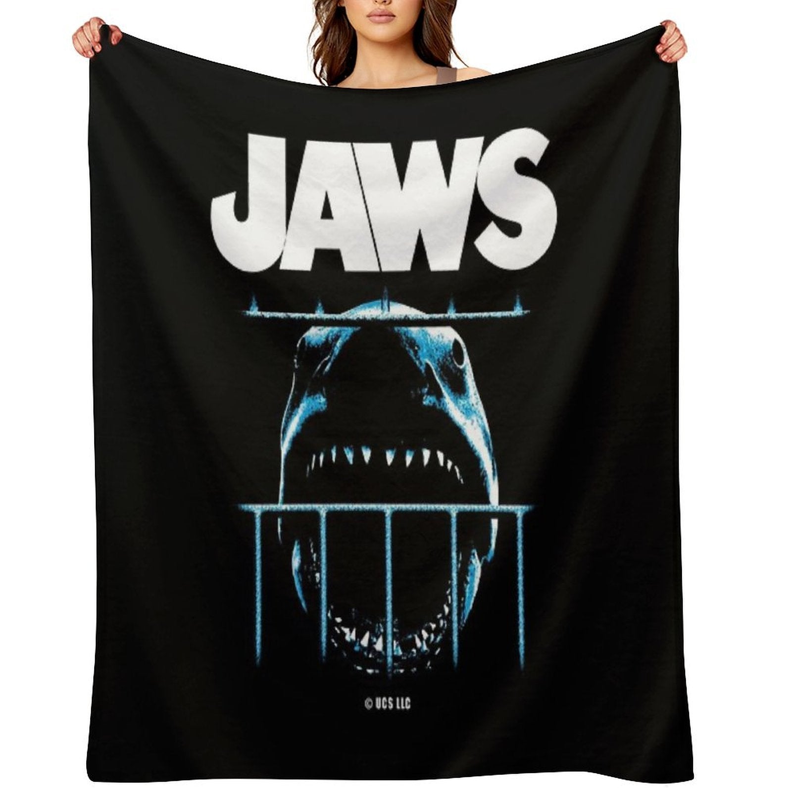 JAWS The Movie Velvety-soft Throw Blanket