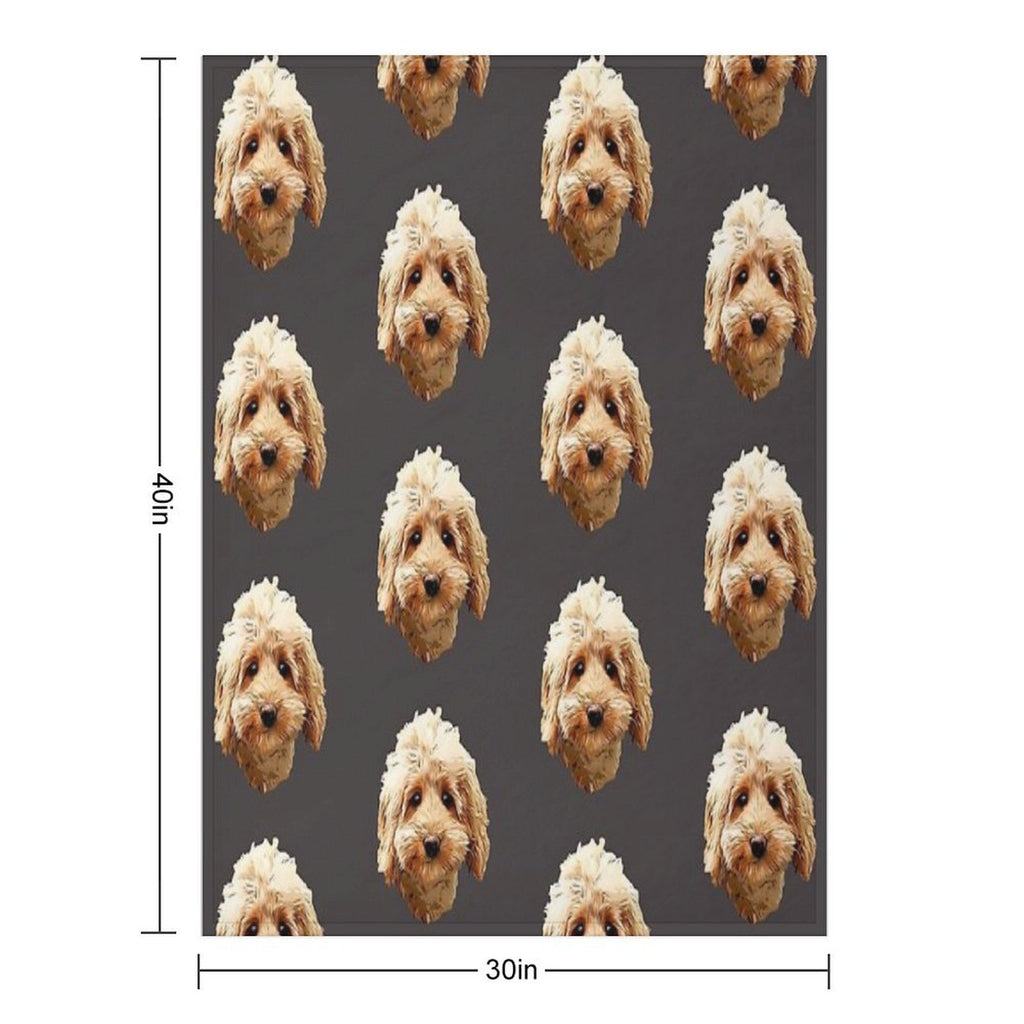 Cavapoo Cockapoo Doodle Cuteness Velvety-soft Throw Blanket