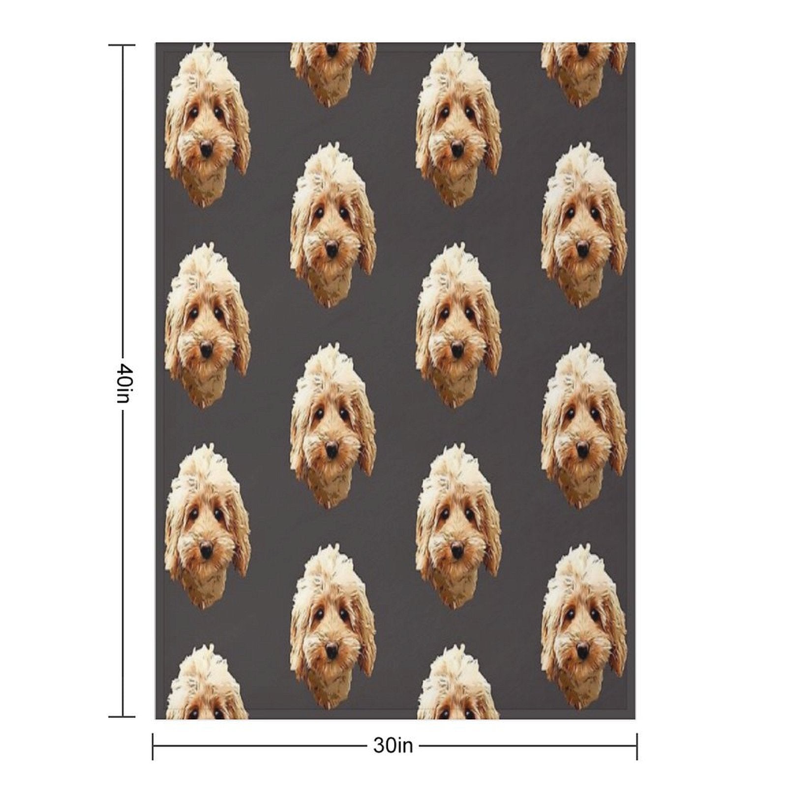 Cavapoo Cockapoo Doodle Cuteness Velvety-soft Throw Blanket