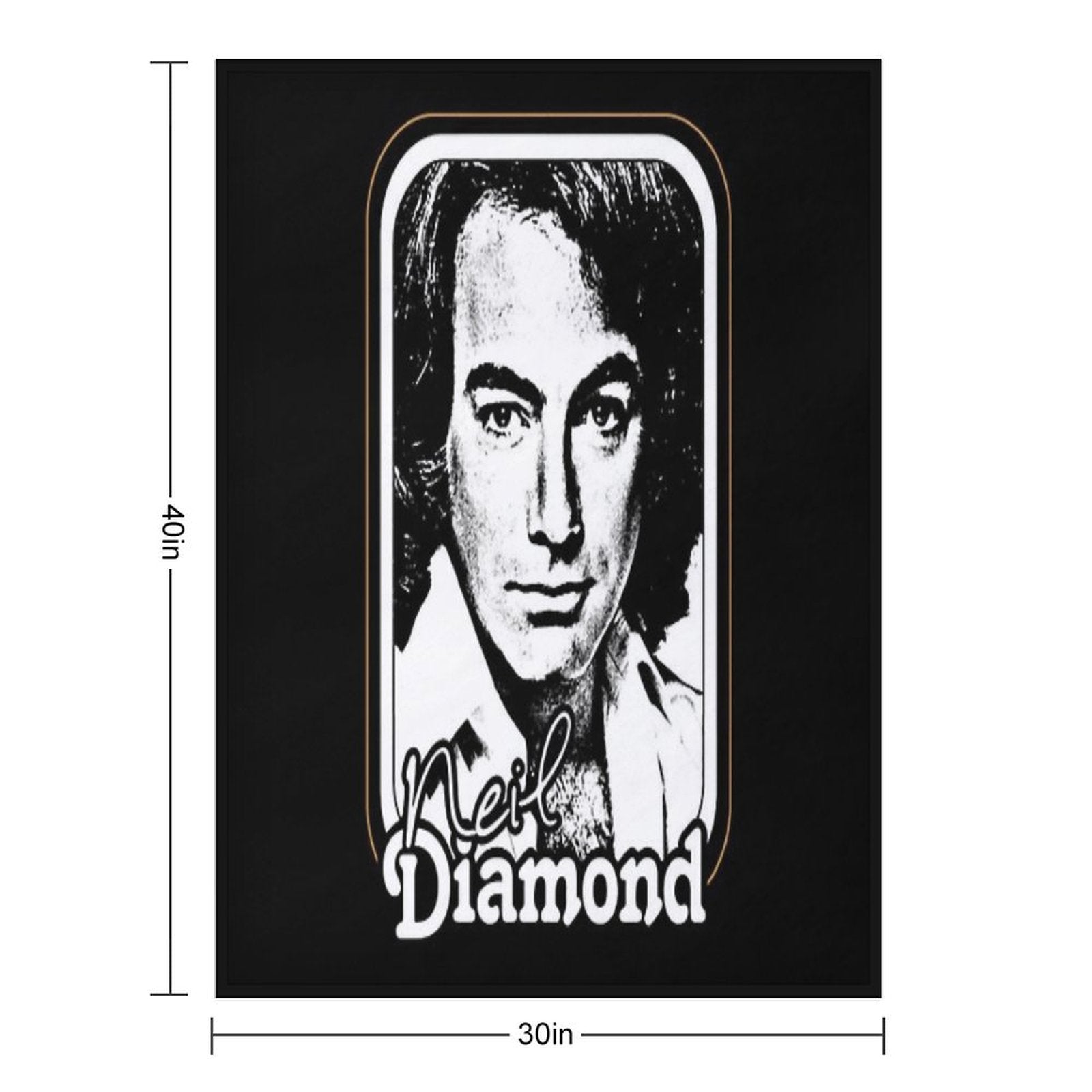 Rétró 1970s Fán Désígn Essential All-season Throw Blanket