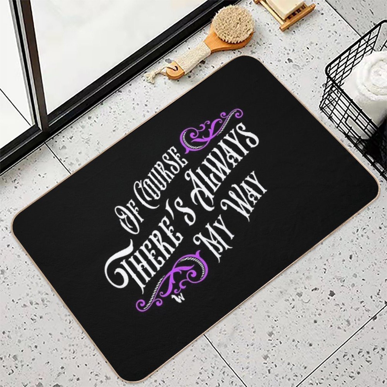 Of Course There's Always My Way Haunted Elevator Speech  Non-Slip Bath Mat