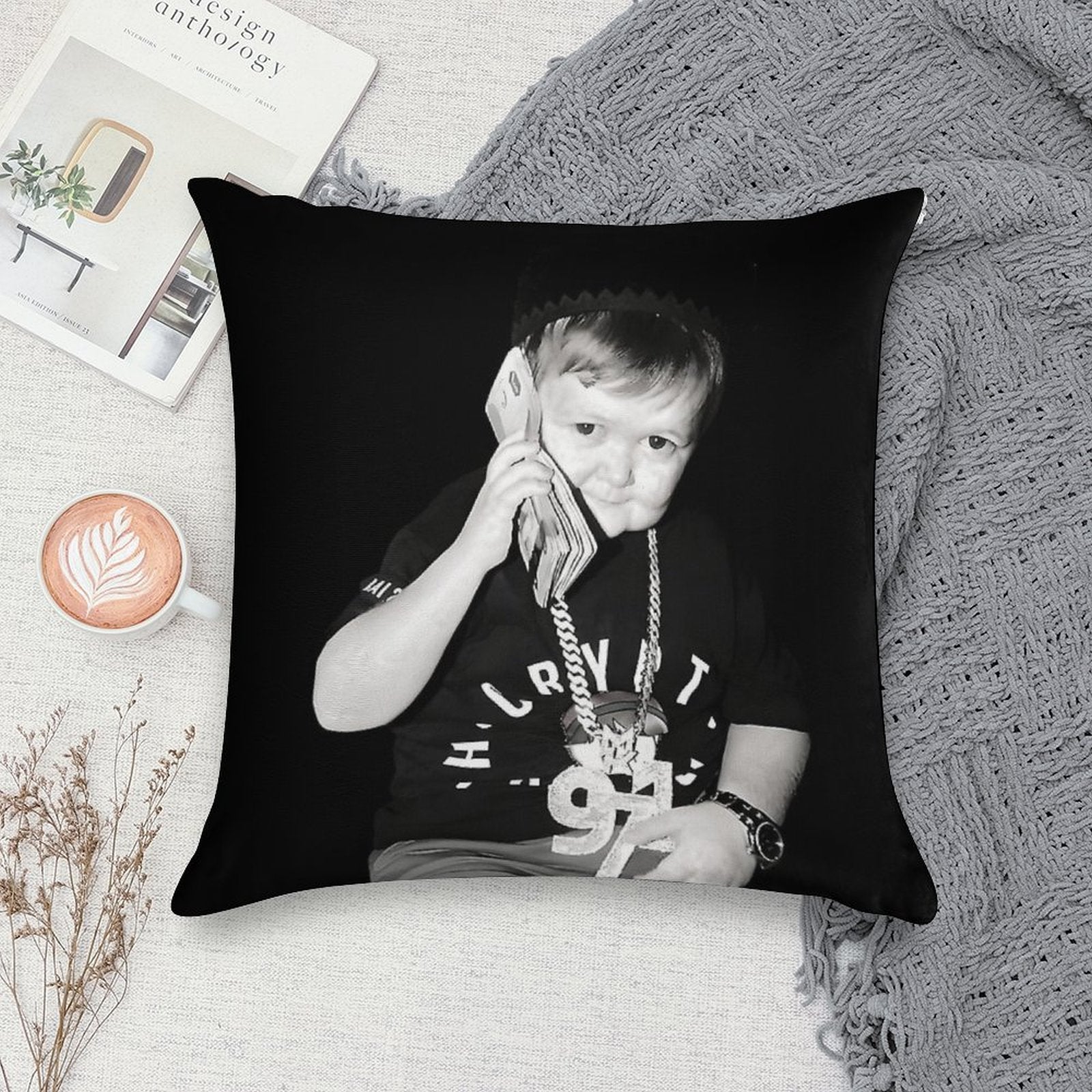 Hasbulla Money Talks Soft Multiple Sizes Throw Pillow